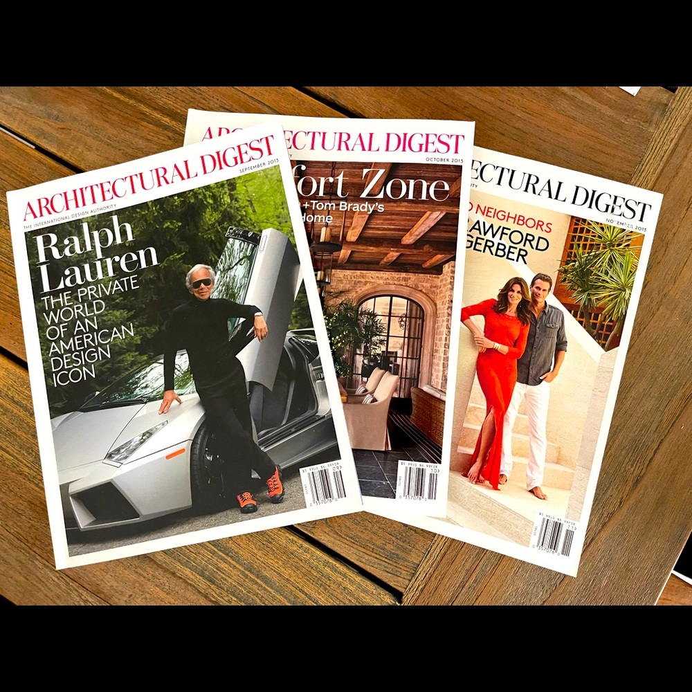 Architectural Digest Sep-Oct-Nov 2013 issues